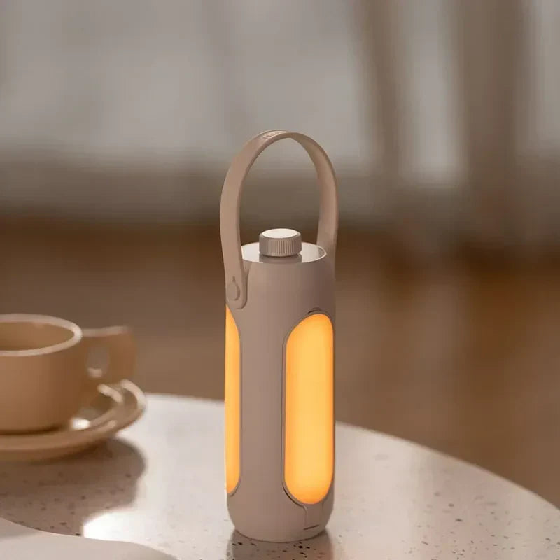 Akku Tischleuchte | Outdoor Camping Lampe mit Powerbank | LichtHeld