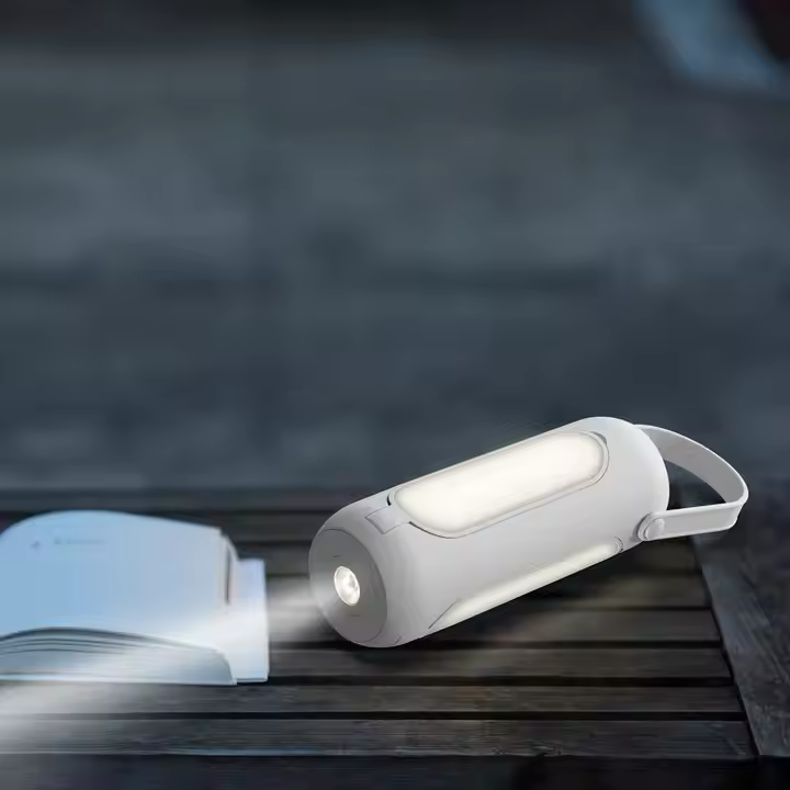 Akku Tischleuchte | Outdoor Camping Lampe mit Powerbank | LichtHeld