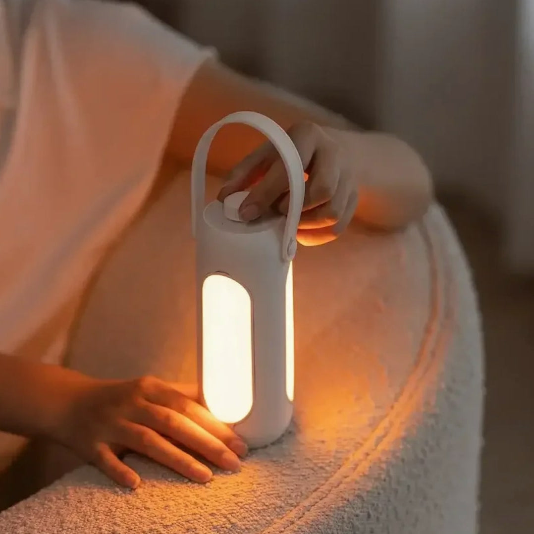 Akku Tischleuchte | Outdoor Camping Lampe mit Powerbank | LichtHeld