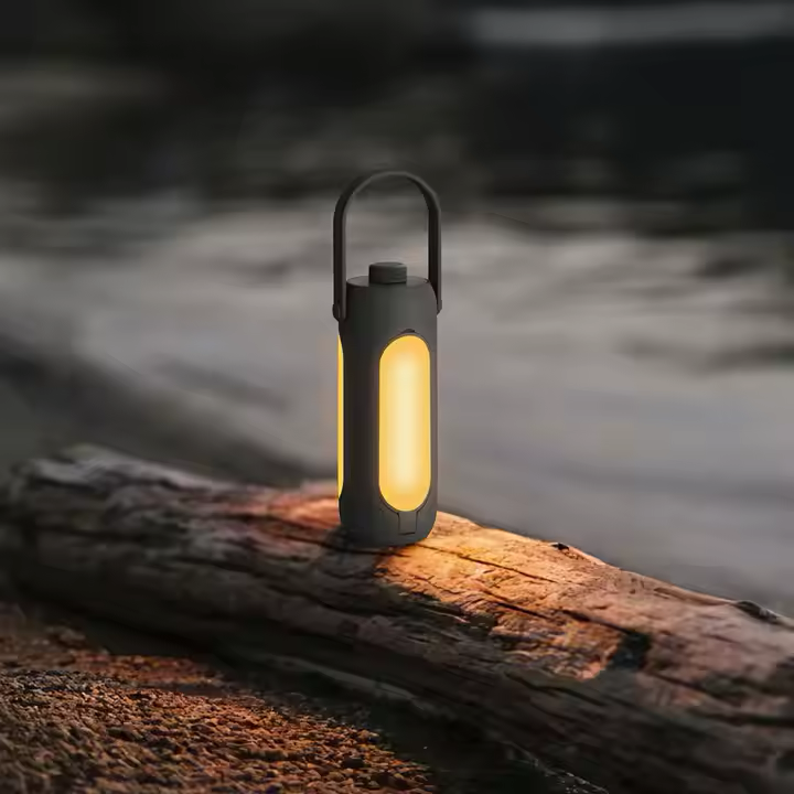 Akku Tischleuchte | Outdoor Camping Lampe mit Powerbank | LichtHeld