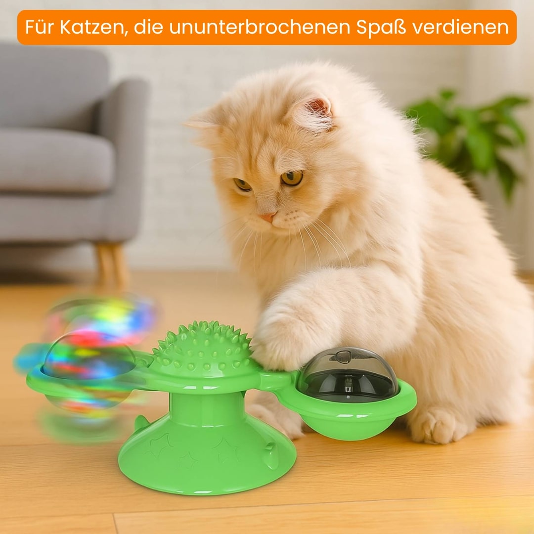 MiauwSpiel | Interaktives Katzenspielzeug Mit LED & Katzenminze