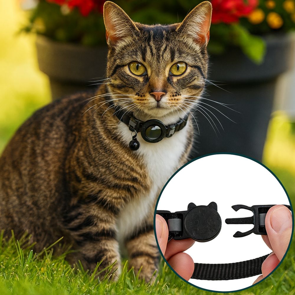 Katzenhalsband mit GPS & Glocke | MiauTrack