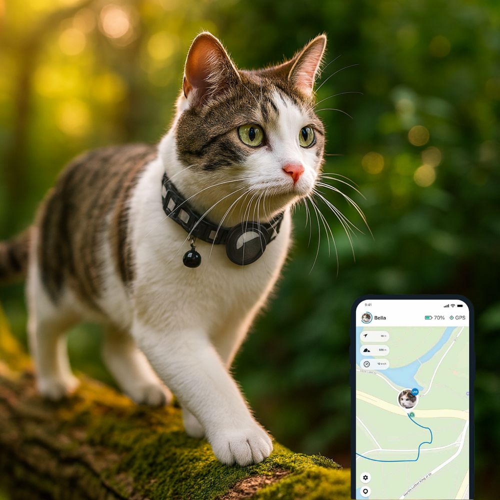 Katzenhalsband mit GPS & Glocke | MiauTrack