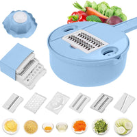 Gemüseschneider | 12-in-1 Schneider für Gemüse & Obst | MultiSchnitt