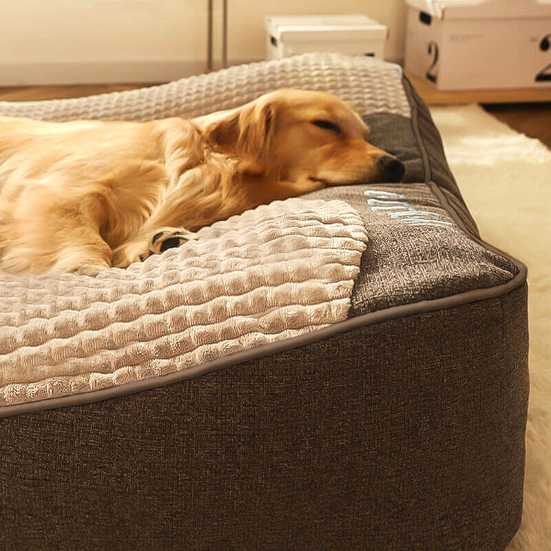 OrthoPaws | Orthopädisches Hundebett – Bequemes Hundekissen mit waschbarem Bezug
