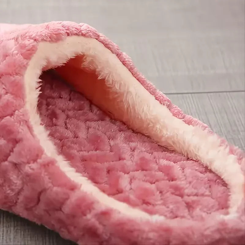 Hausschuhe Damen & Herren | Warme Slipper mit Futter | PlüschWalk