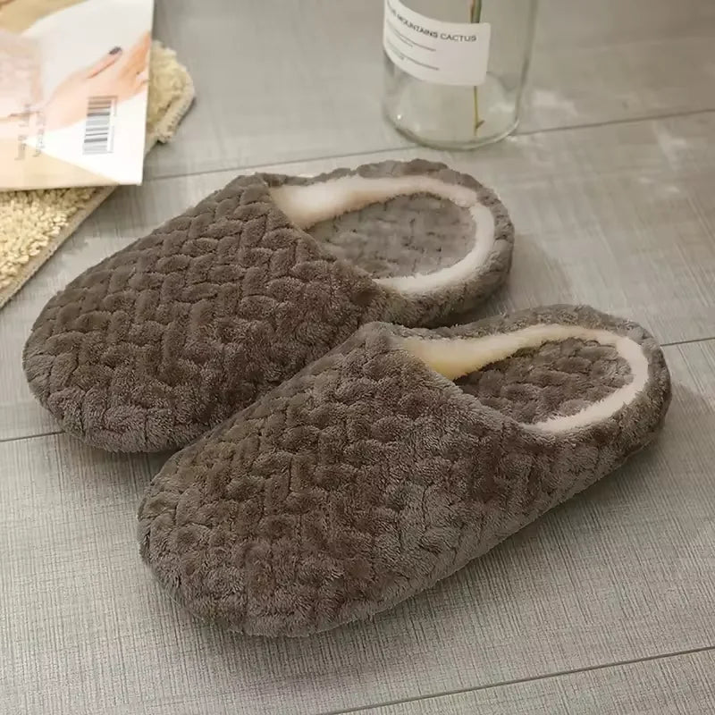 Hausschuhe Damen & Herren | Warme Slipper mit Futter | PlüschWalk