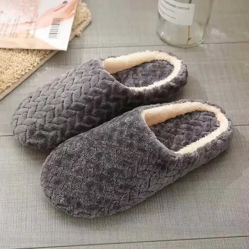 Hausschuhe Damen & Herren | Warme Slipper mit Futter | PlüschWalk