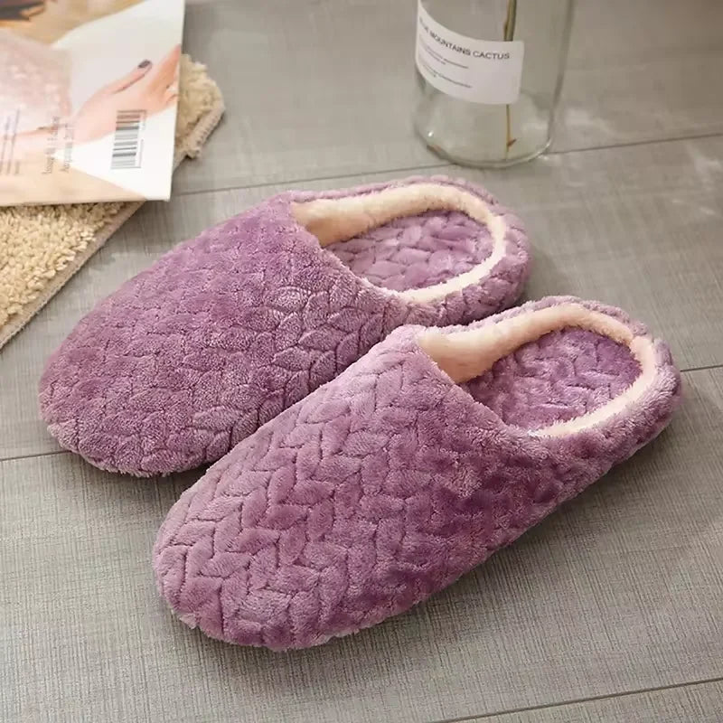 Hausschuhe Damen & Herren | Warme Slipper mit Futter | PlüschWalk