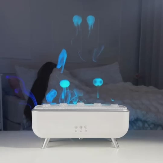 Diffuser & Luftbefeuchter | LED Aromadiffuser mit Farbwechsel & Fernbedienung | JellyMist