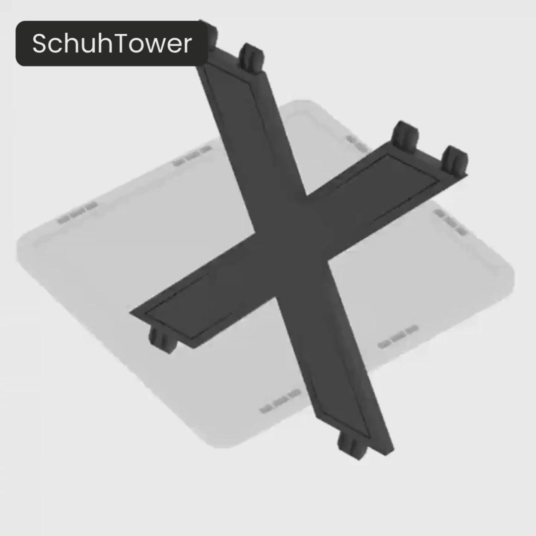 Schmales Schuhregal | Schuhkipper schmal | Hoch und platzsparend | SchuhTower