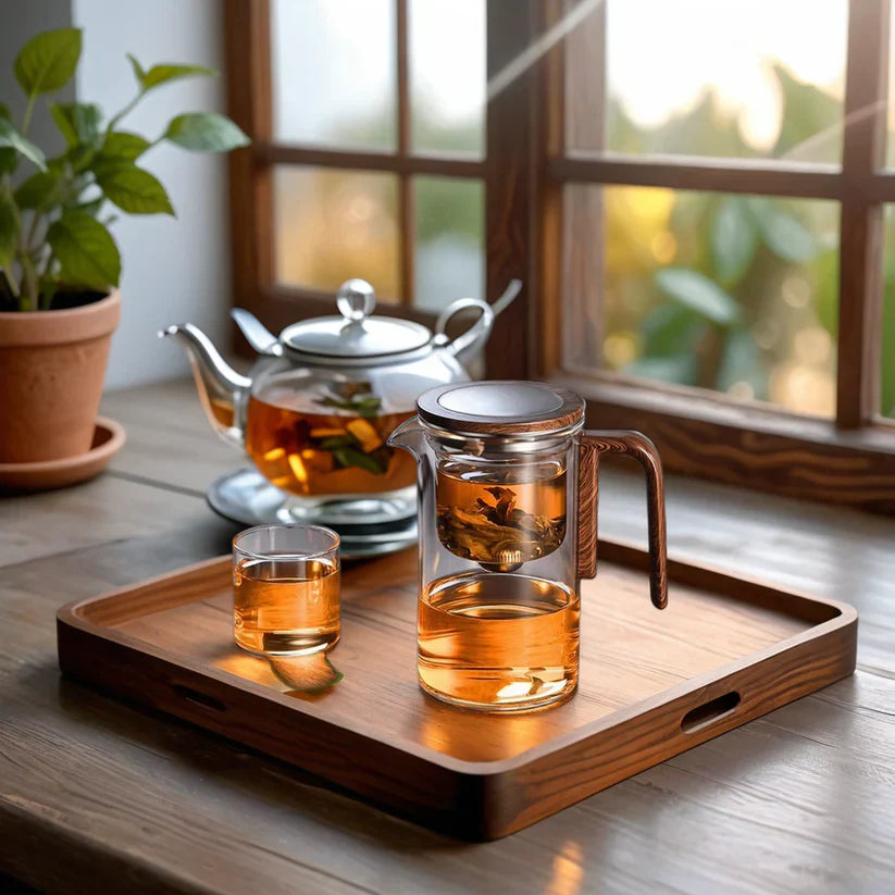Teekanne aus Glas mit Sieb | PureTee