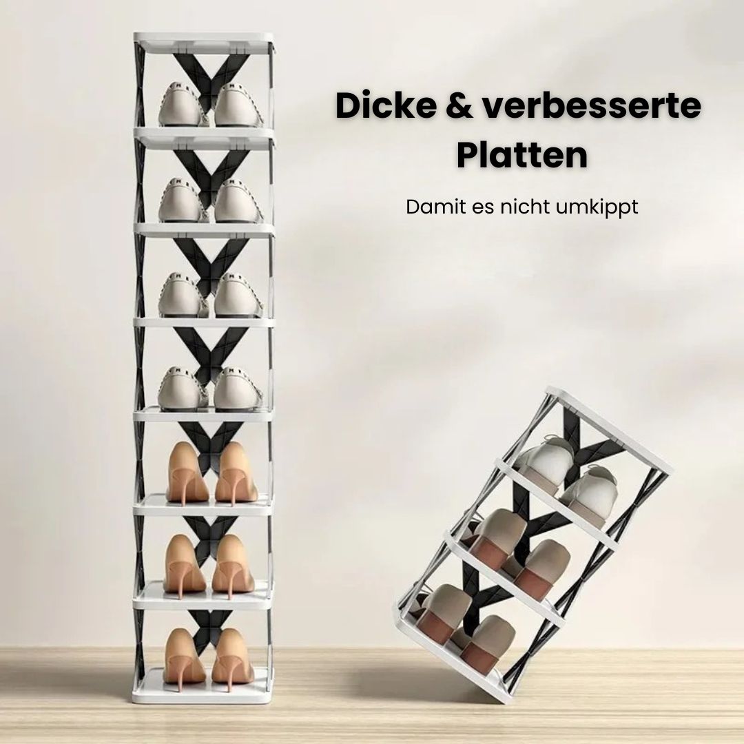 Schmales Schuhregal | Schuhkipper schmal | Hoch und platzsparend | SchuhTower