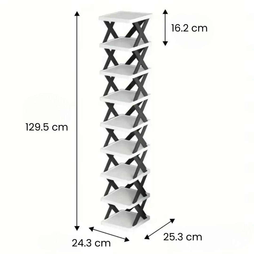 Schmales Schuhregal | Schuhkipper schmal | Hoch und platzsparend | SchuhTower