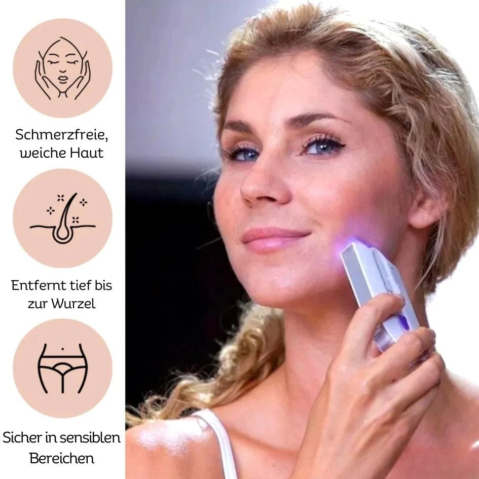 Laser Haarentfernung Gerät | Elektrorasierer und Rasierapparat für sanfte Haarentfernung | SilkLaser