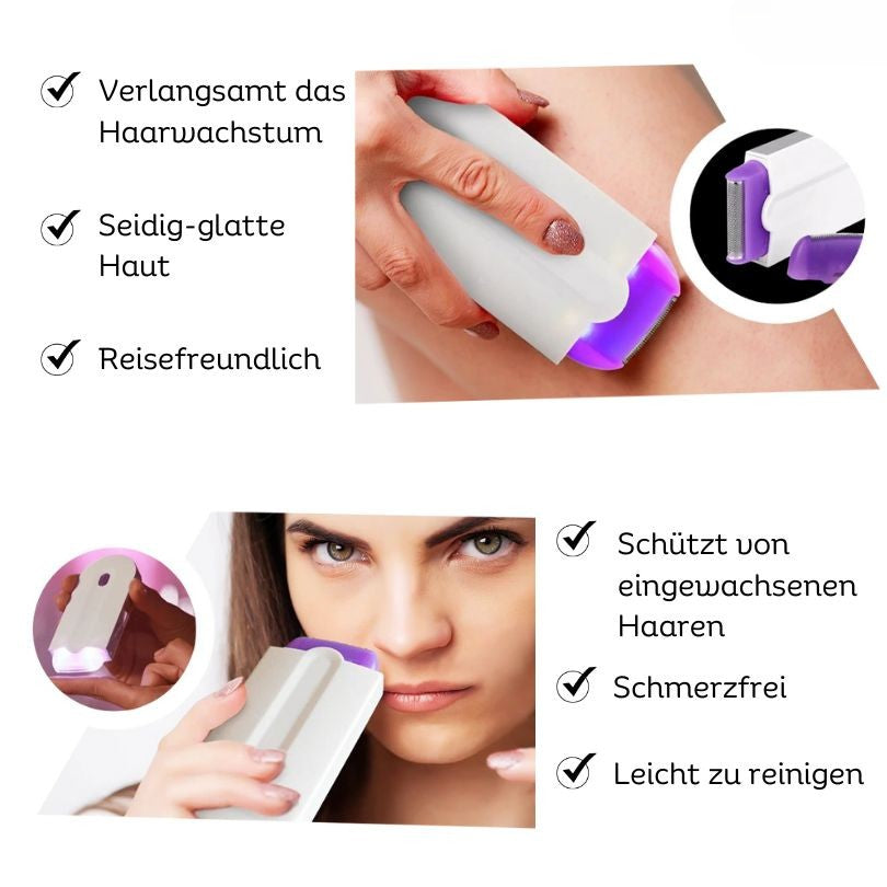 Laser Haarentfernung Gerät | Elektrorasierer und Rasierapparat für sanfte Haarentfernung | SilkLaser