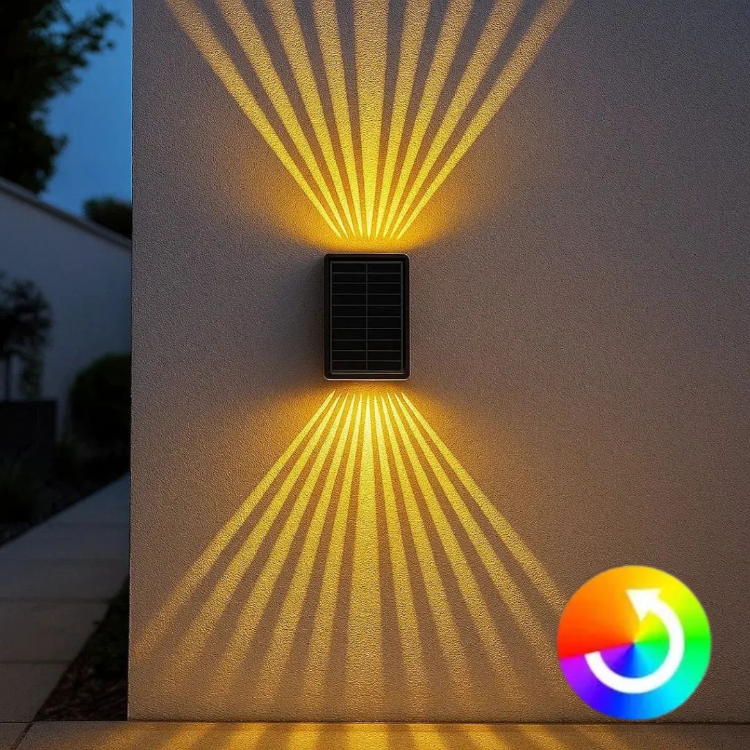 Solarleuchte für Garten & Balkon | Gartenbeleuchtung mit Farbwechsel | Solarlampen für Außen | SolarLumen
