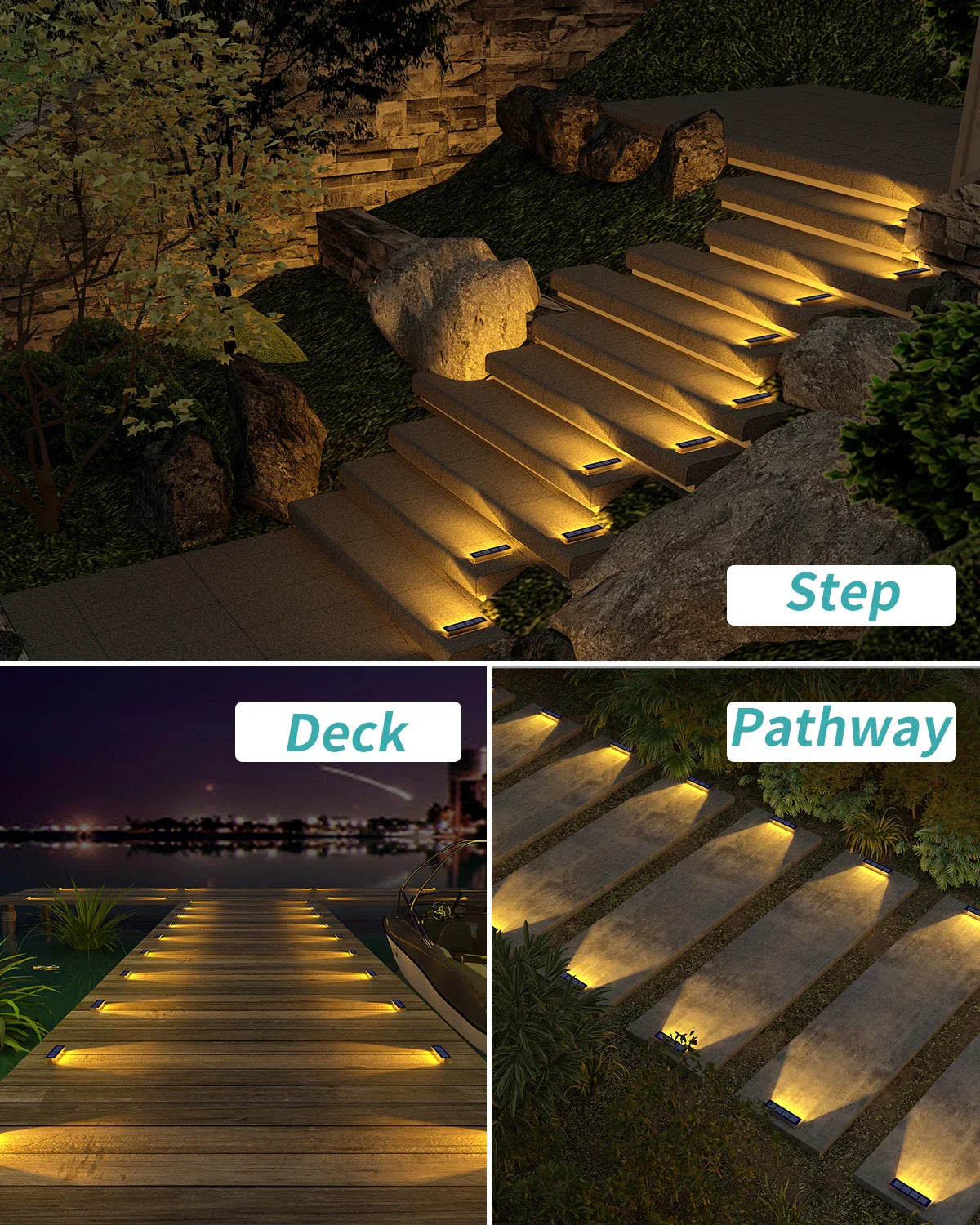 Solarleuchten für Garten | Solar Bodenleuchten für Außen | SolarLumo (6 Stück)