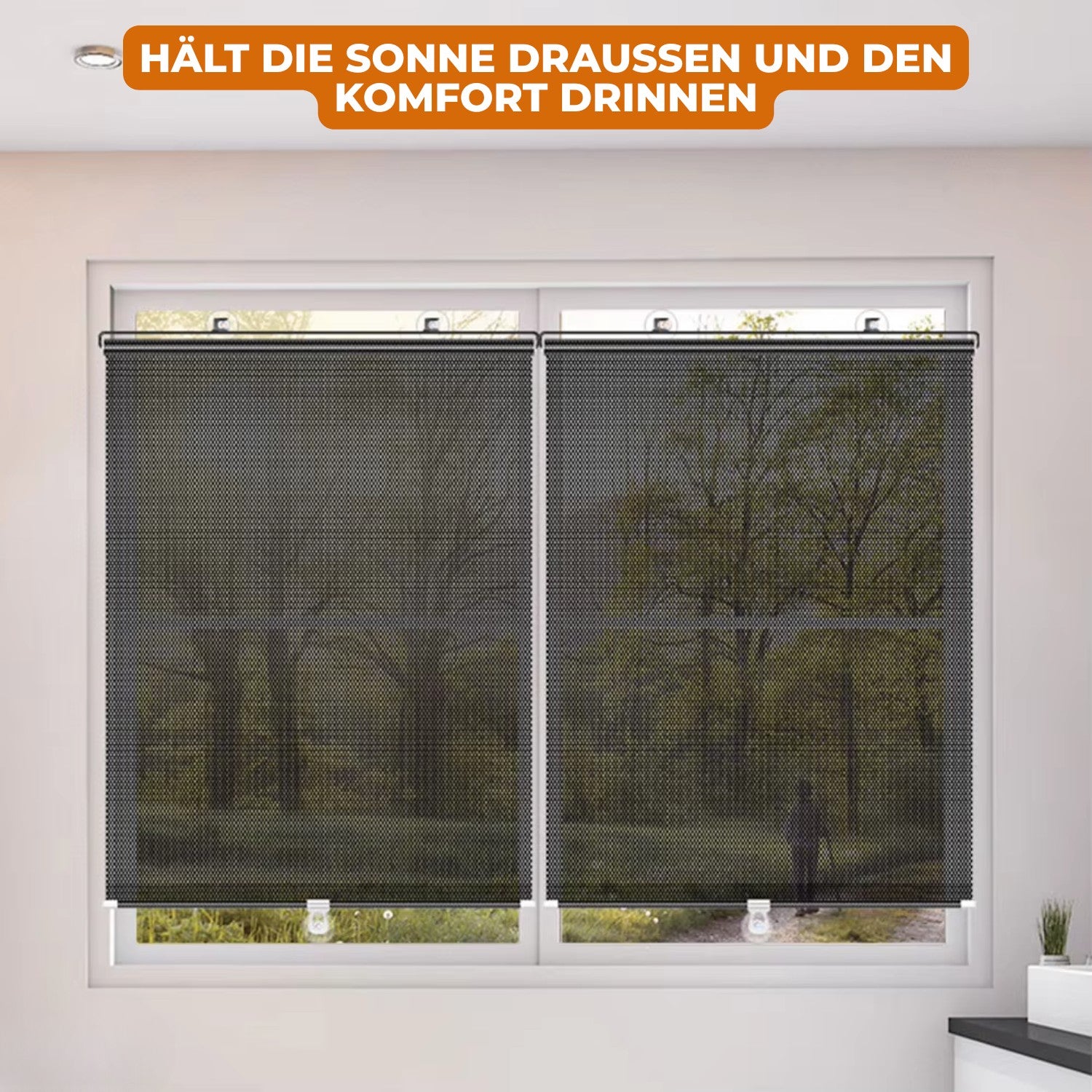 Sonnenschutz & Sichtschutz Rollos ohne Bohren | SonnenSchutz