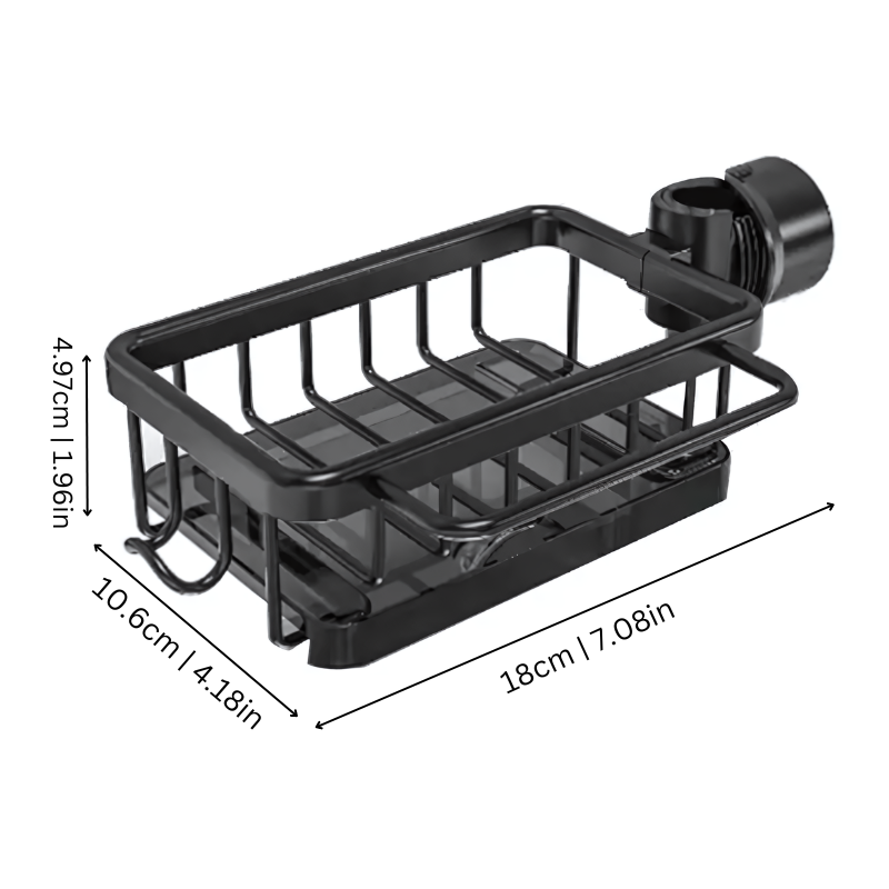 Spülbecken Organizer | Spülorganizer Schwarz & Silber | SpülFix
