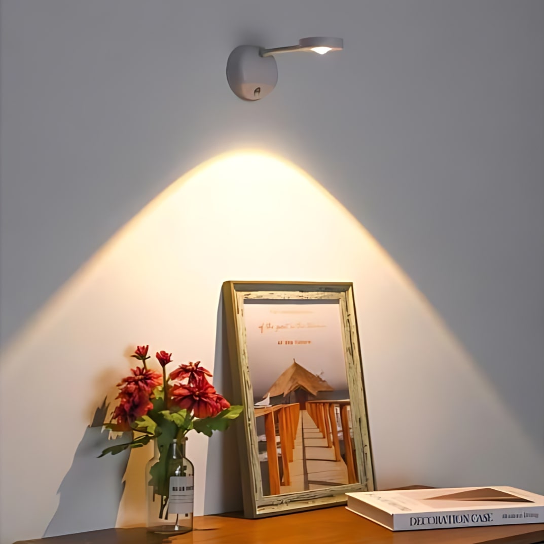 Strahl360 | Drahtloser LED-Spot mit Bewegungssensor, 360° Drehung & USB-C Aufladung