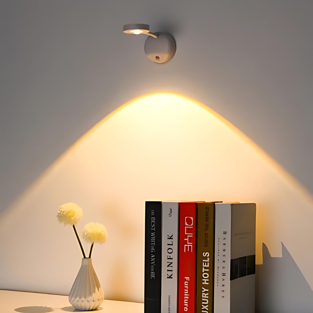 Strahl360 | Drahtloser LED-Spot mit Bewegungssensor, 360° Drehung & USB-C Aufladung