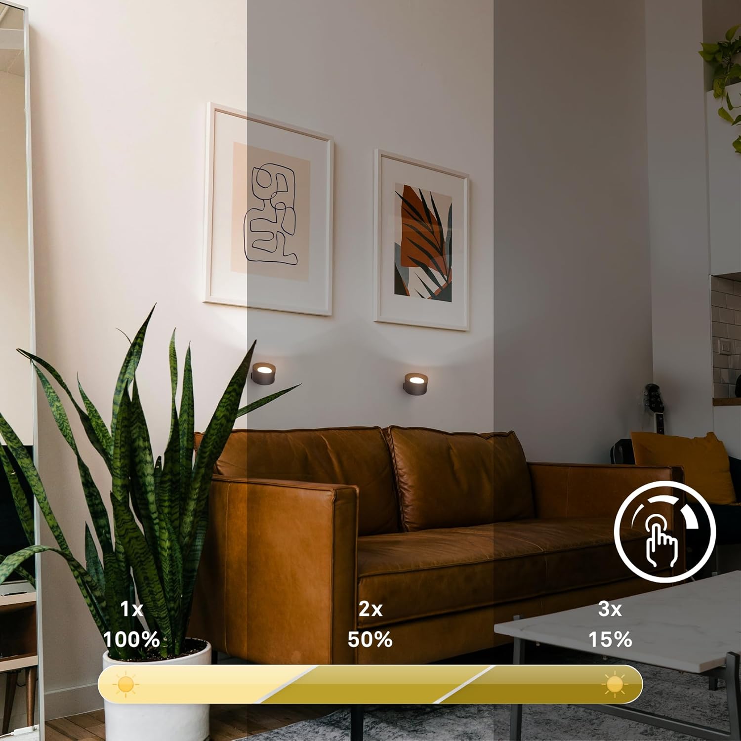 LED Lampe | Lampe mit Bewegungsmelder | Kabellose Lampe | Strahl360
