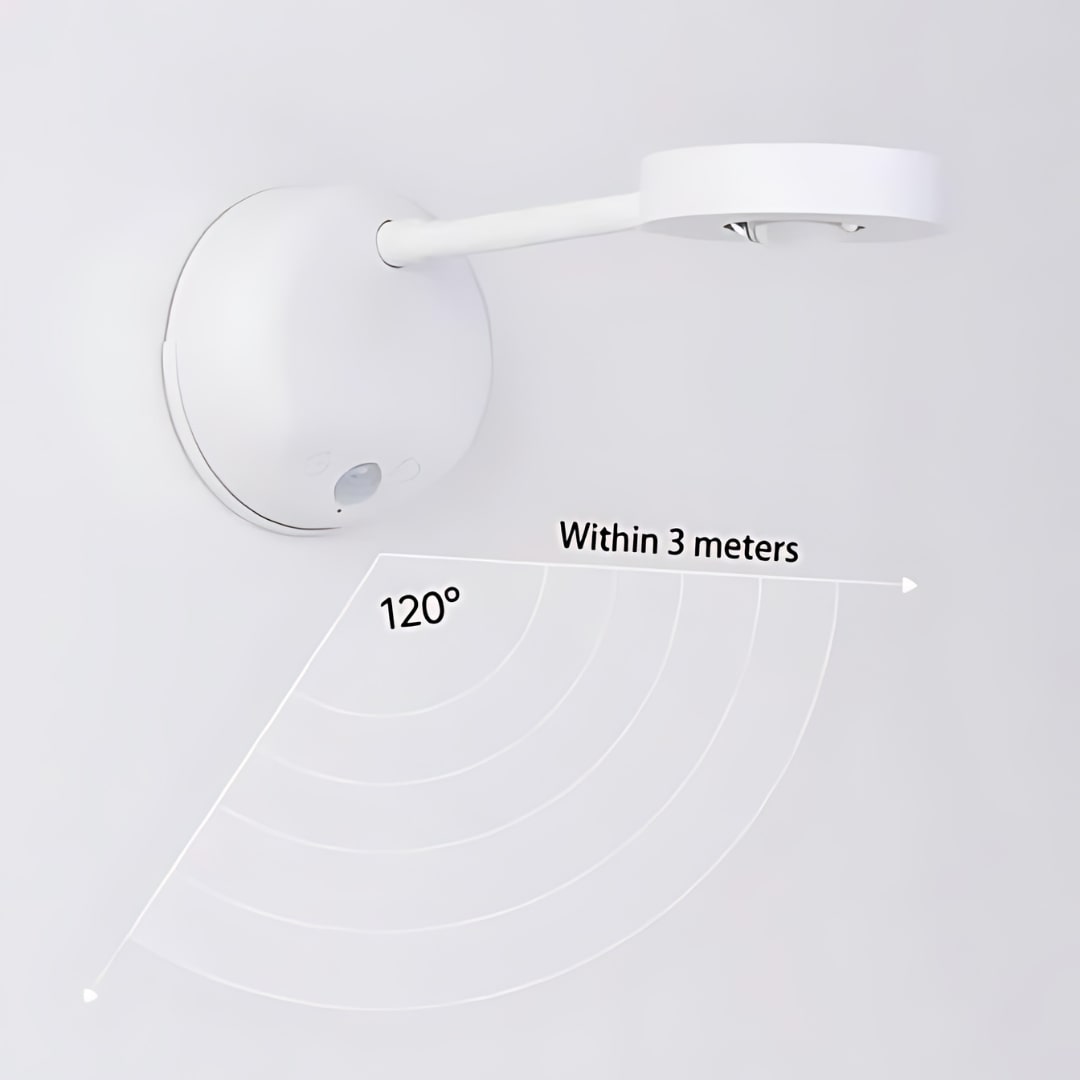 Strahl360 | Drahtloser LED-Spot mit Bewegungssensor, 360° Drehung & USB-C Aufladung
