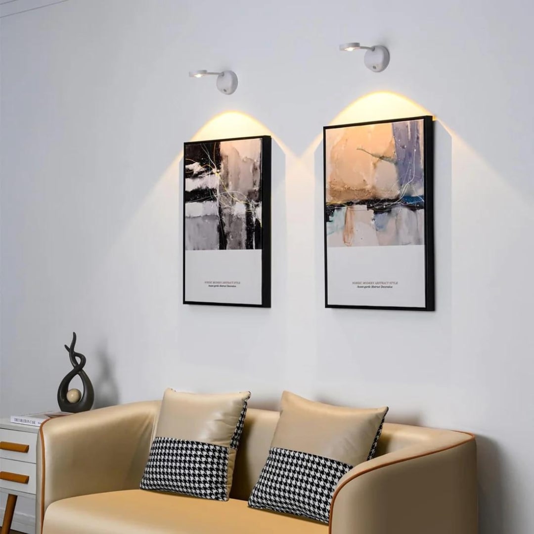 Strahl360 | Drahtloser LED-Spot mit Bewegungssensor, 360° Drehung & USB-C Aufladung