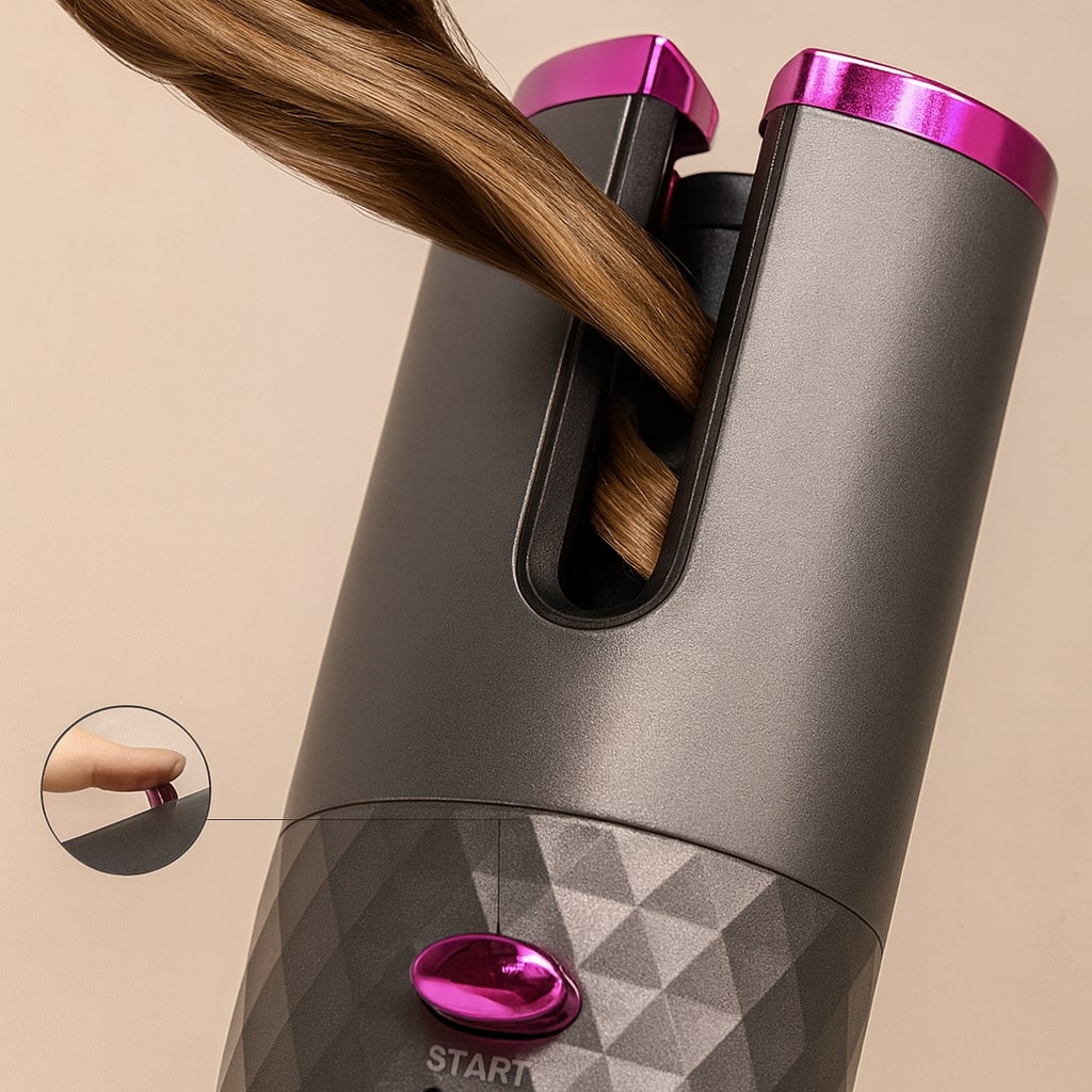 Automatischer Lockenstab | Kabelloser Lockendreher | Haarstyling Gerät | StyliWave