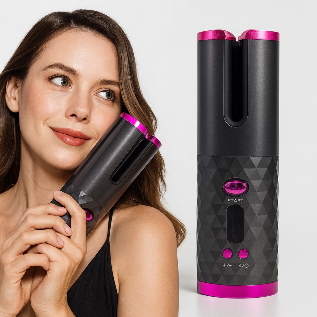 Automatischer Lockenstab | Kabelloser Lockendreher | Haarstyling Gerät | StyliWave