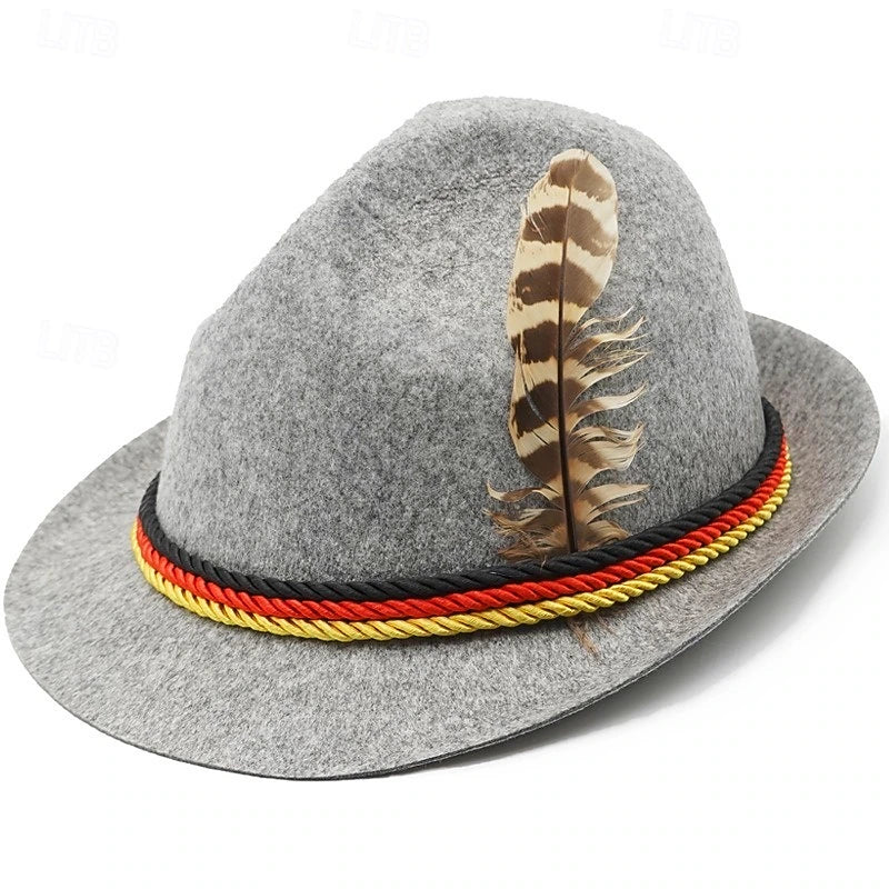 Oktoberfest Outfit Herren | Komplett-Set mit Lederhose, Hemd, Socken & Hut | Trachtenheld