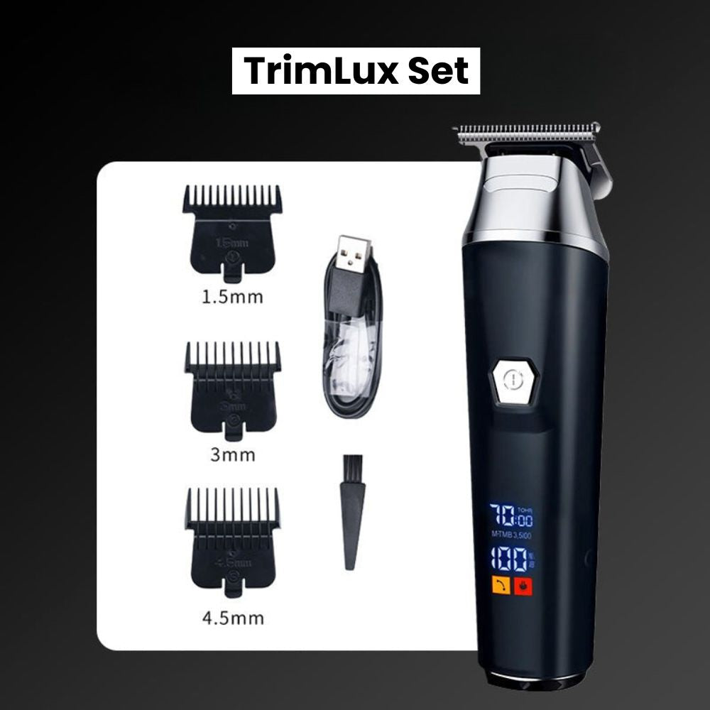 Haarschneidemaschine | Barttrimmer mit Digitalanzeige | TrimLux