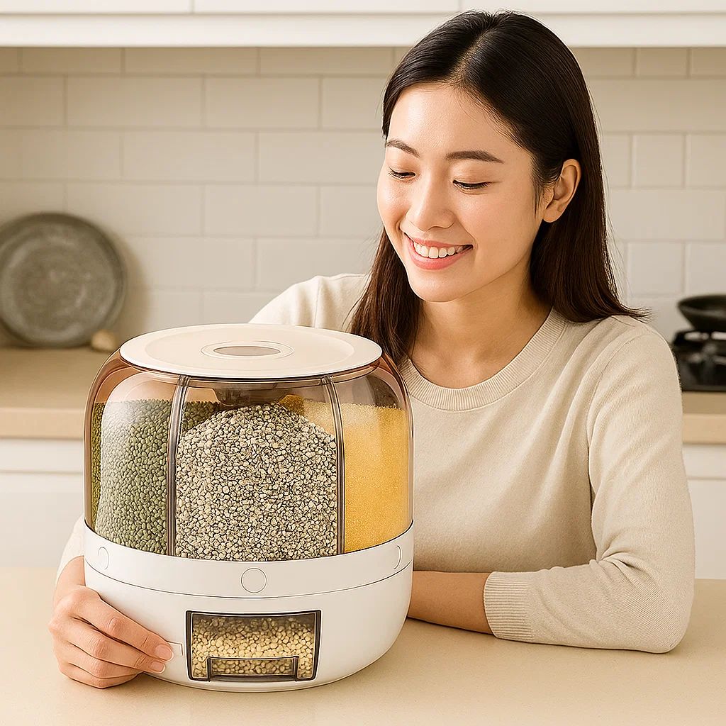 Müsli Spender | Aufbewahrungsbehälter | Vorratsbehälter mit Deckel | VorratsBox
